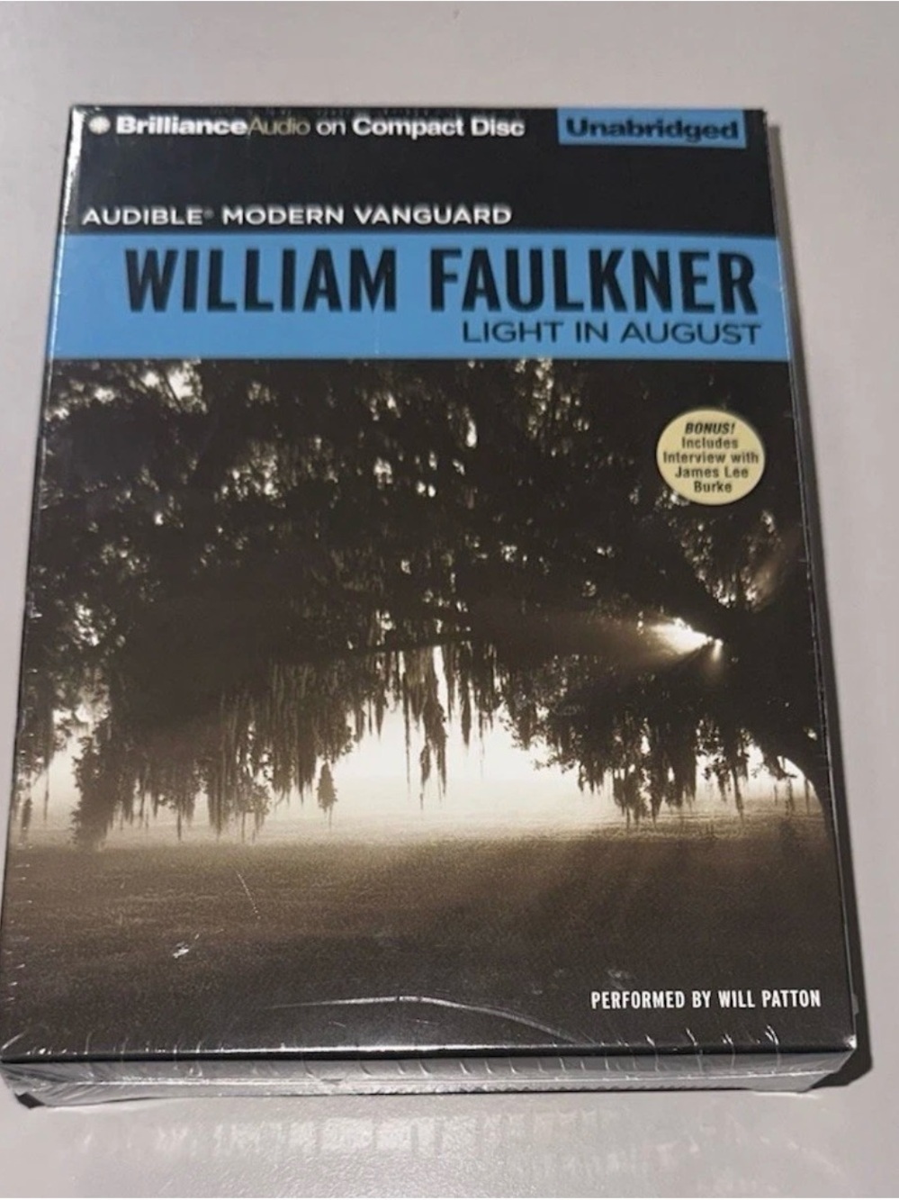 William Faulkner "Light in August" Audiobook - BrillianceAudio New Sealed Rare